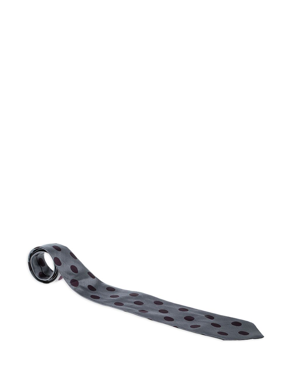 Silk polka-dot tie - Grey