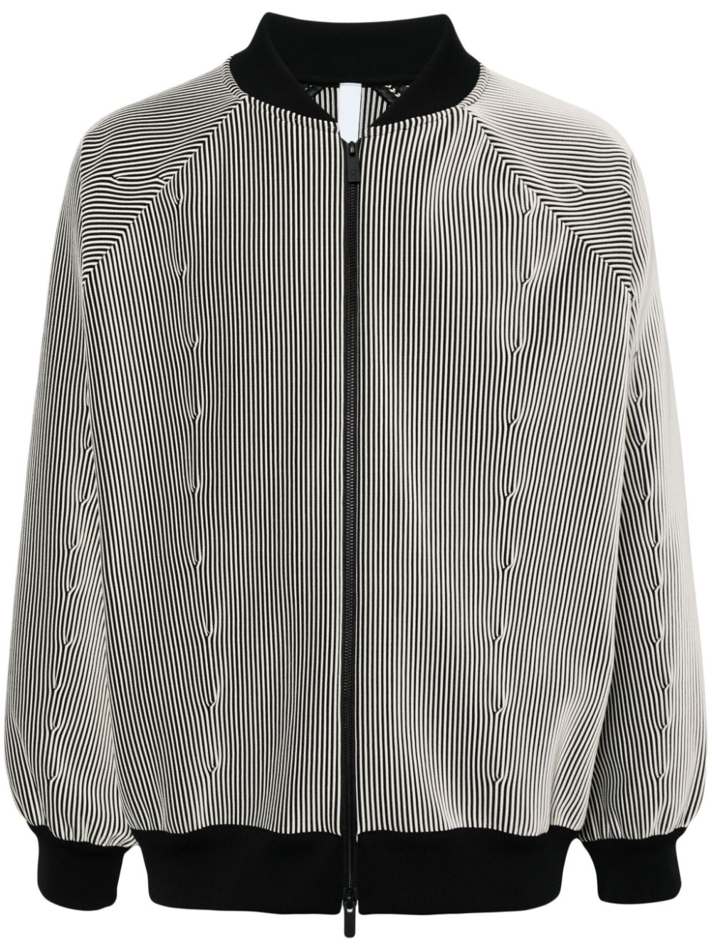 Striped bomber jacket - Neutrals