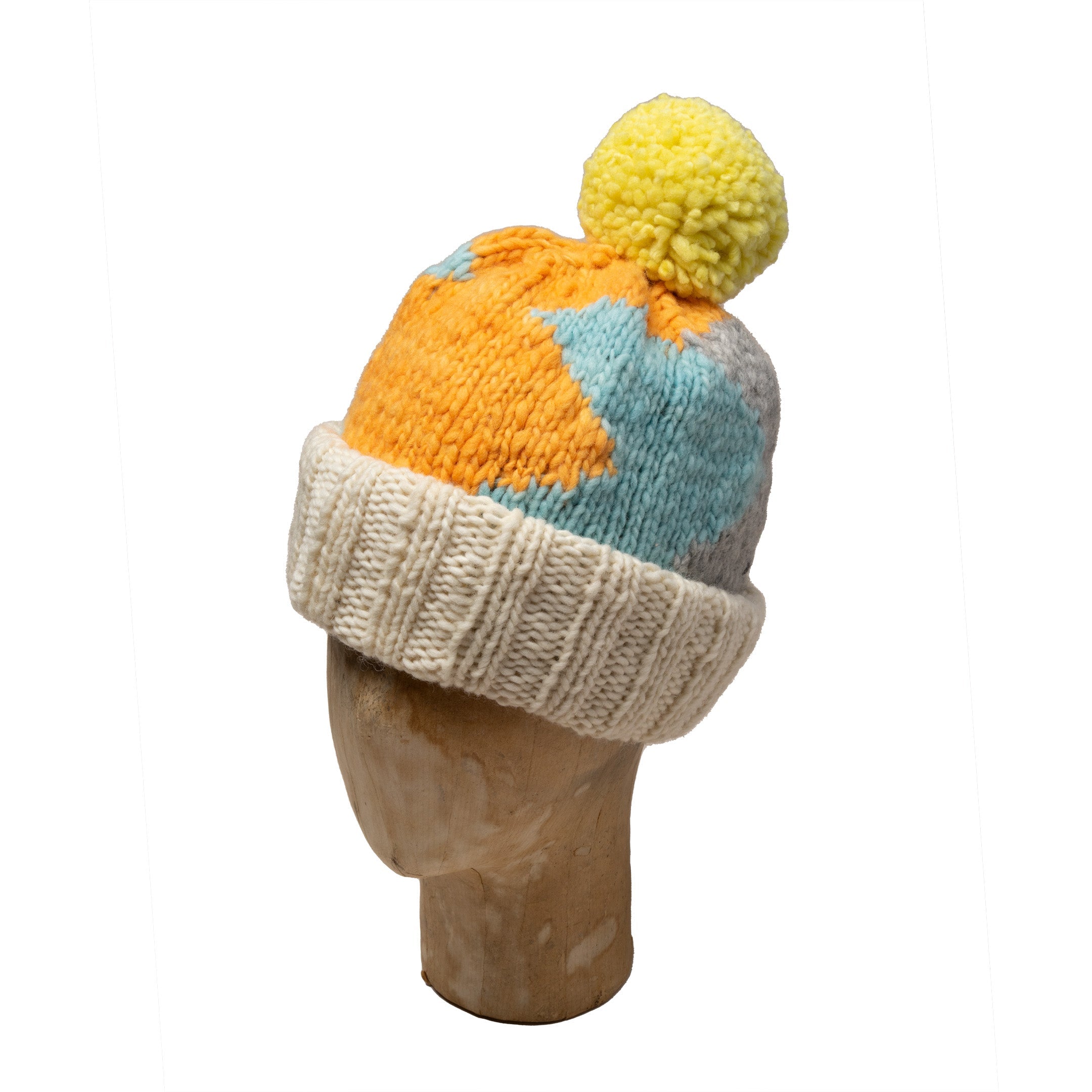 Double Cuff Cap Lightning Ivory