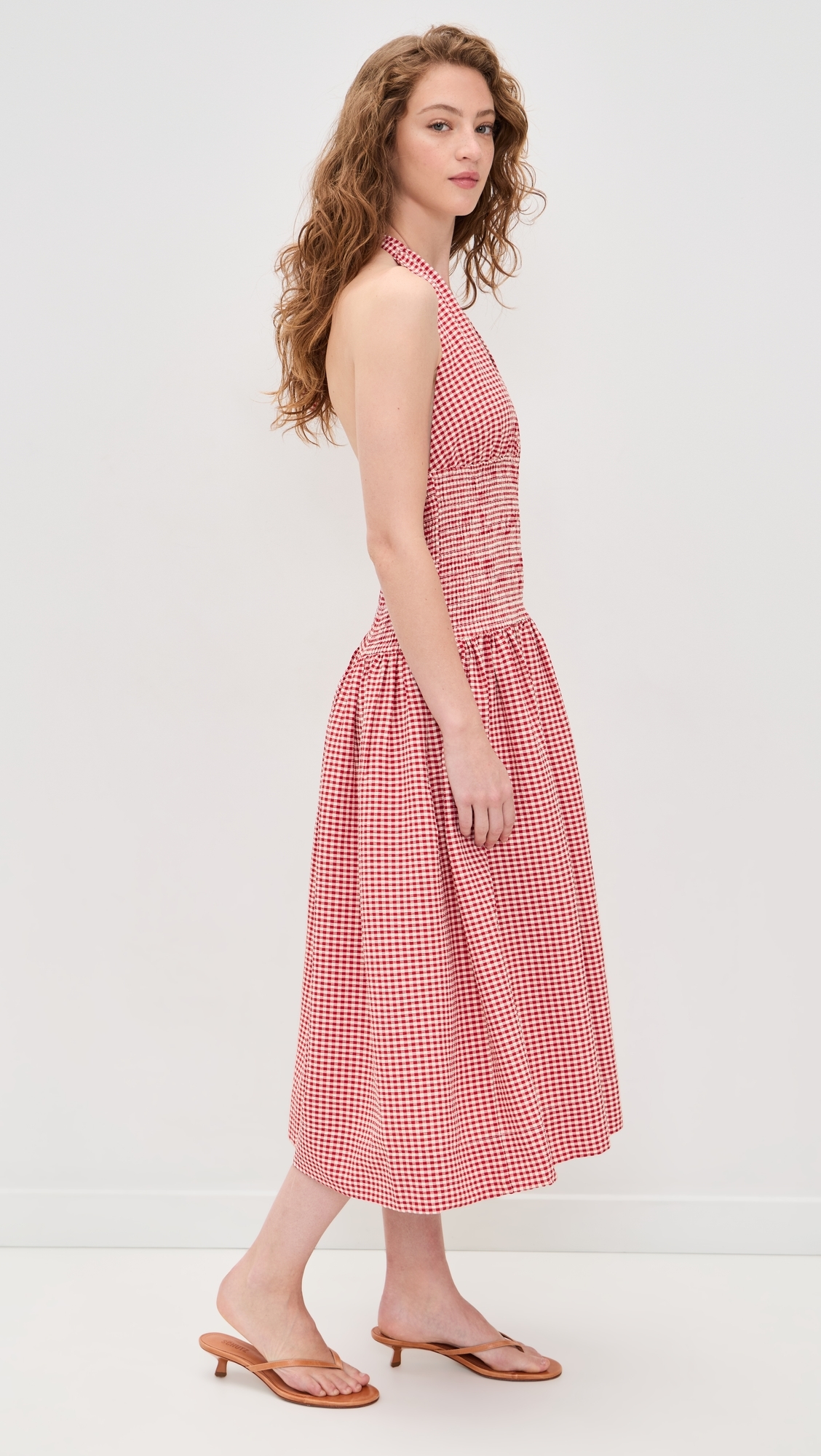 Margeaux Halter Dress Red