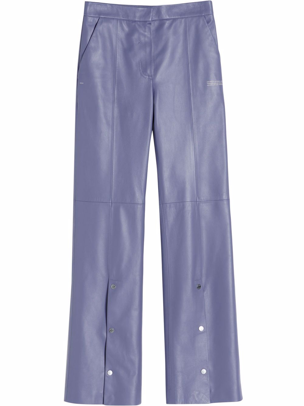 Snap split flared trousers
