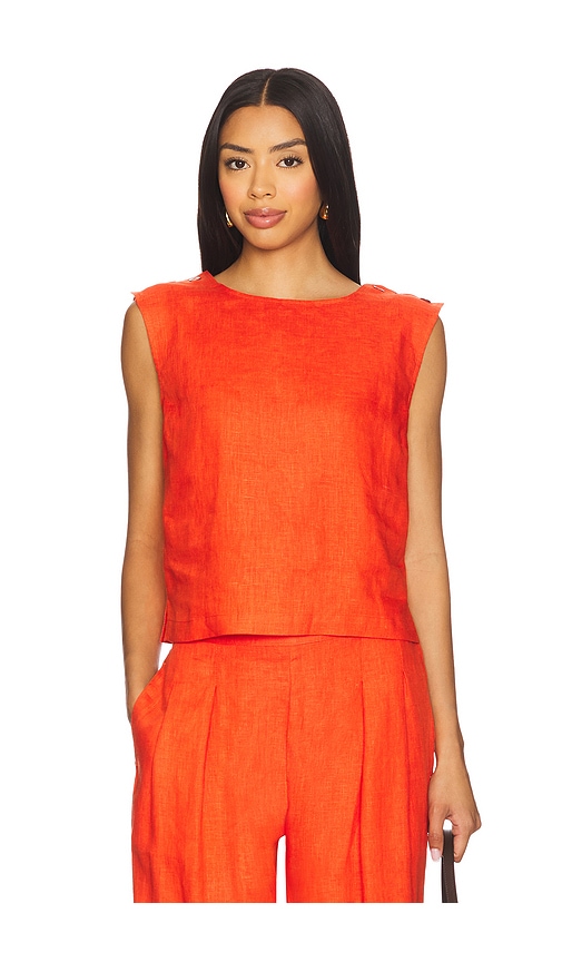 Nation Los Angeles TANK-TOP CARA in Burnt Orange. Größe XS. Also in L, M, XL/1X
