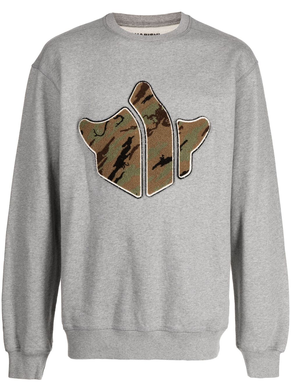 Maha Temple cotton sweatshirt - Grey