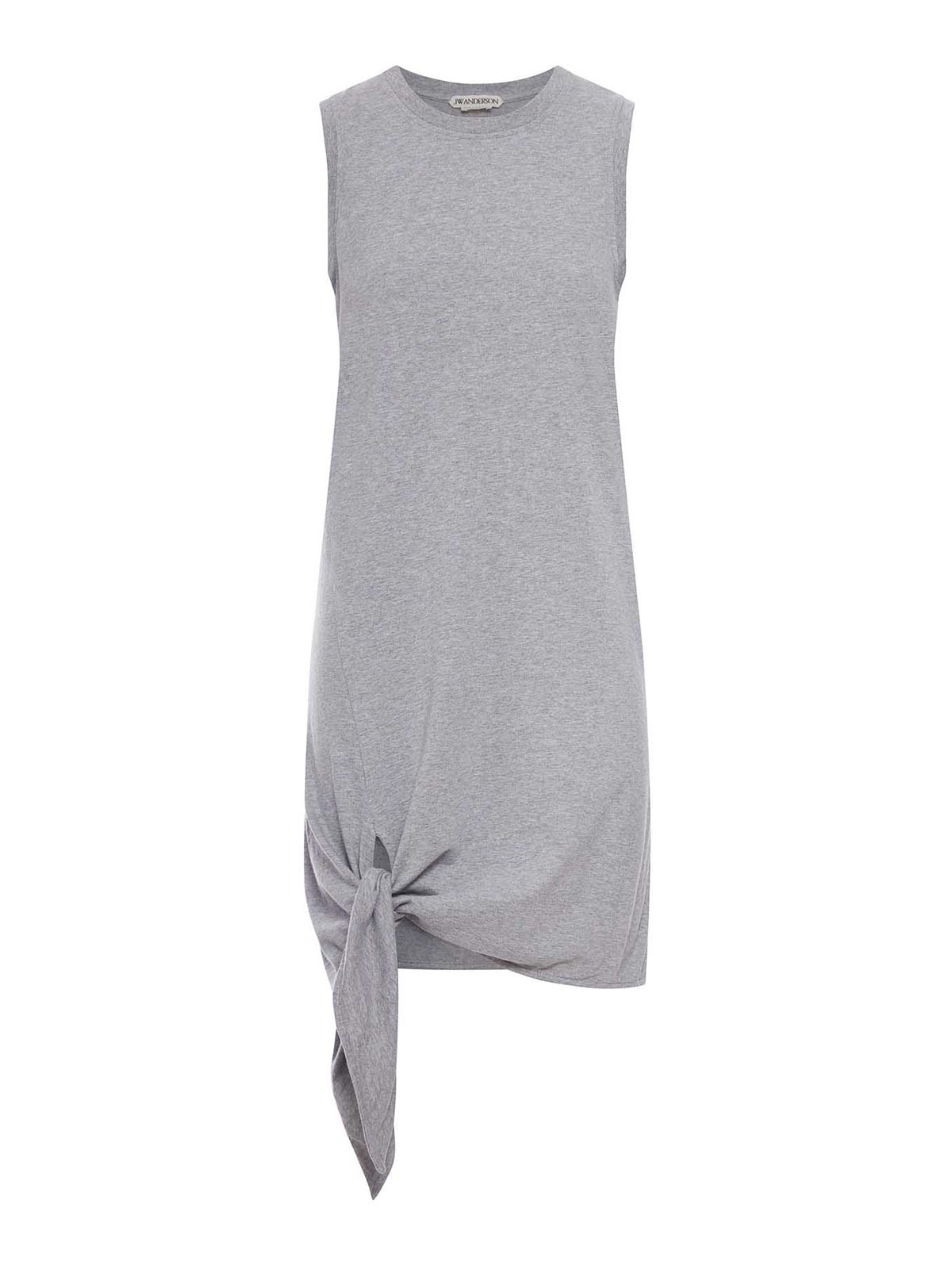 JW Anderson - sleeveless dress round neck knot detai