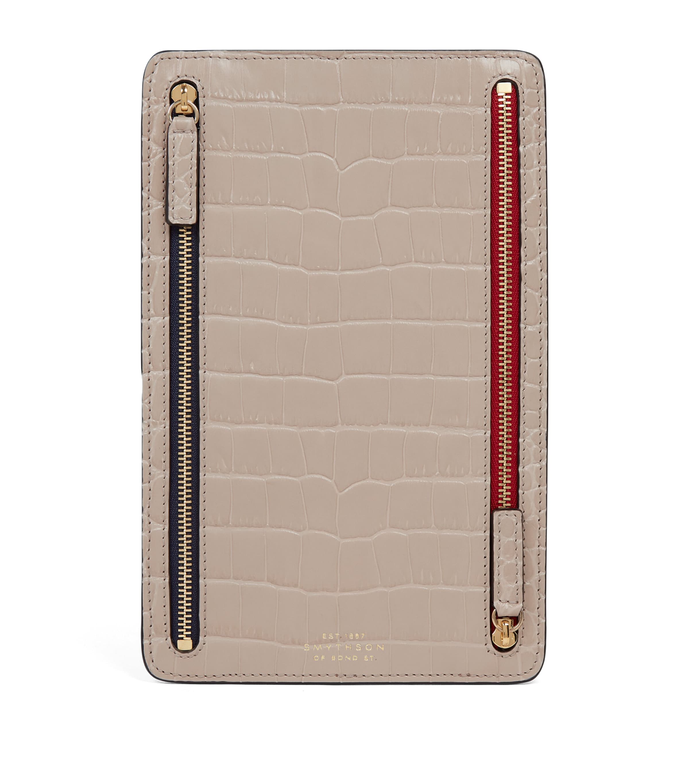Smythson 여성 Panama Leather Multi-Zip Travel Wallet 000000000007632708