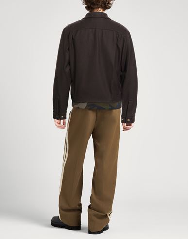 Man Jacket Chocolate brown Size 38 Wool, Nylon, Lyocell