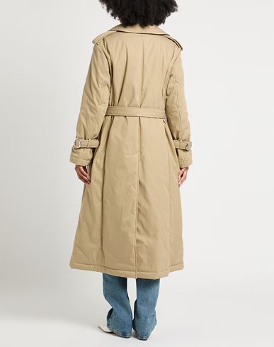 Woman Coat Beige Size 2 Cotton, Polyester
