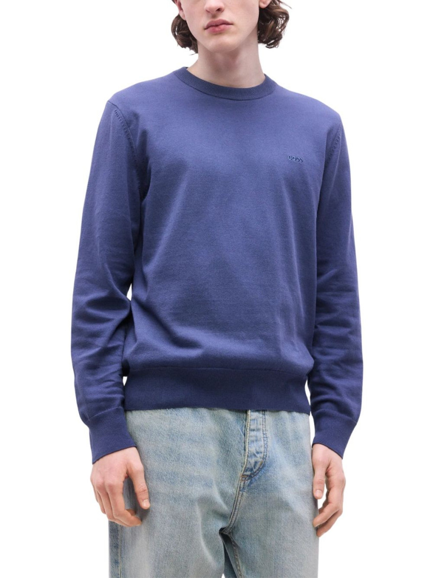 Blue Cotton Sweatshirt