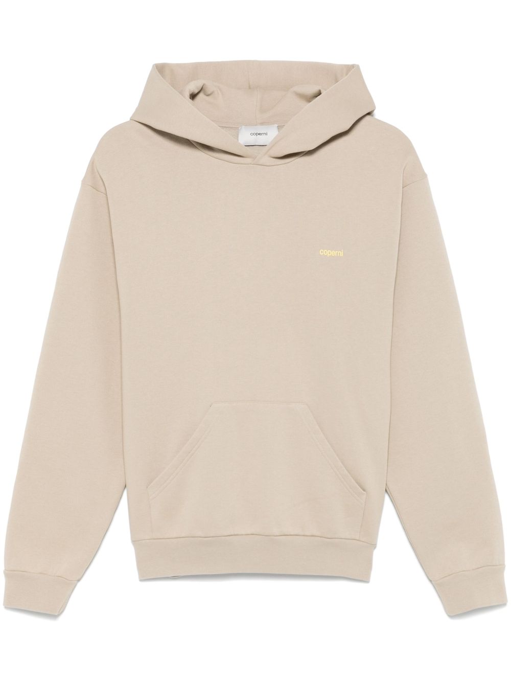 Logo-print hoodie - Neutrals