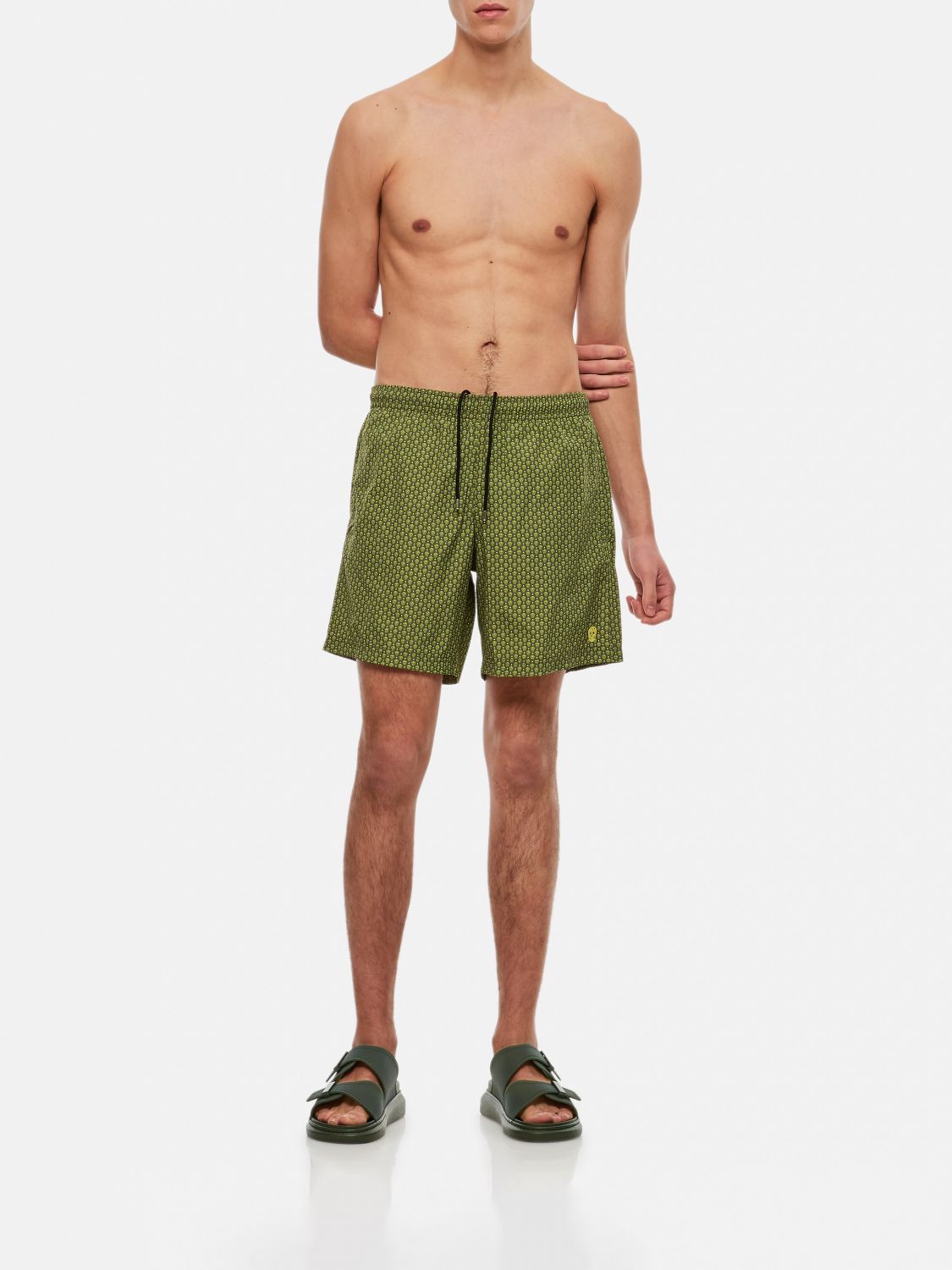 Swimsuit Men color Green