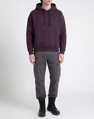 Man Sweatshirt Dark purple Size L Cotton