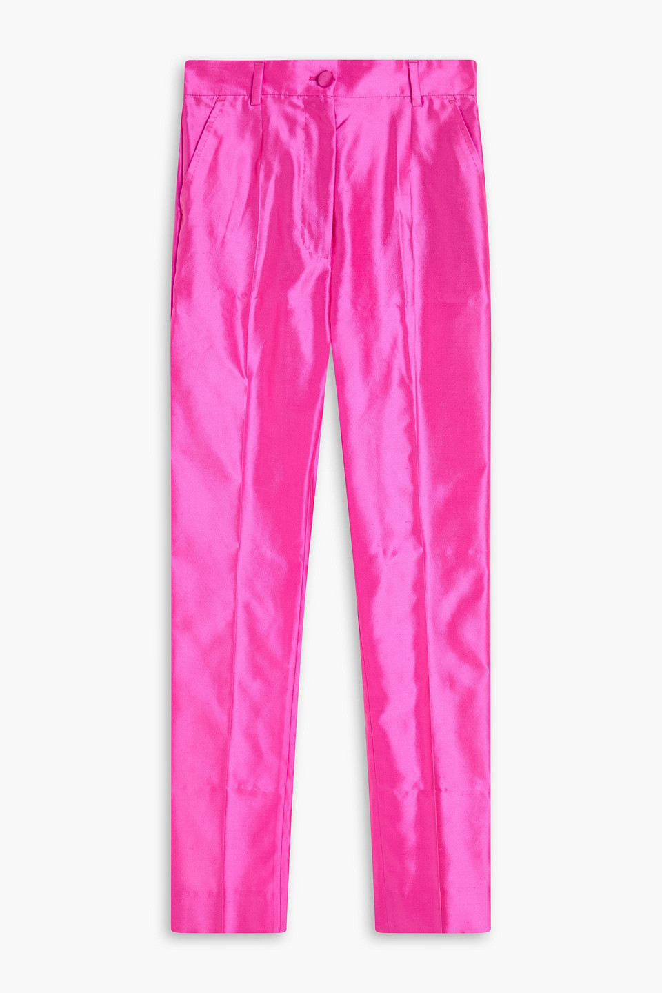 Silk-shantung slim-leg pants - Pink - IT 36