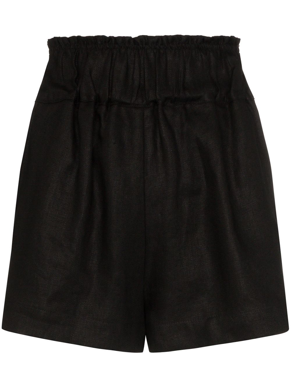 Ruched waist shorts - Black