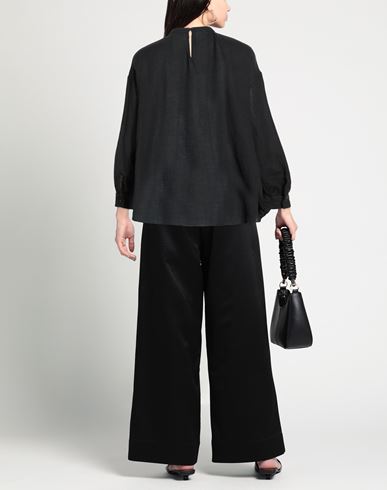 Woman Top Black Size 6 Cotton, Cashmere
