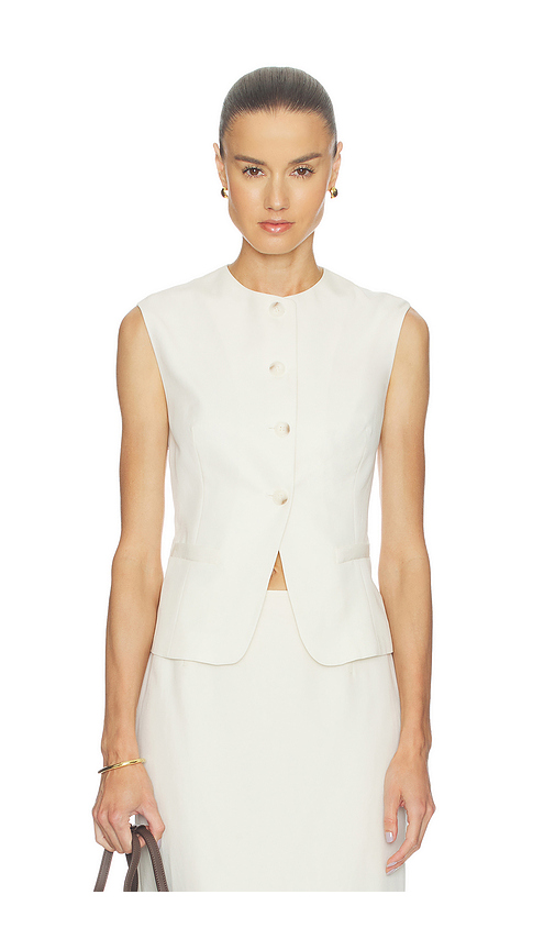 Rue Sophie Elira Vest in Ivory. S. Also in XS