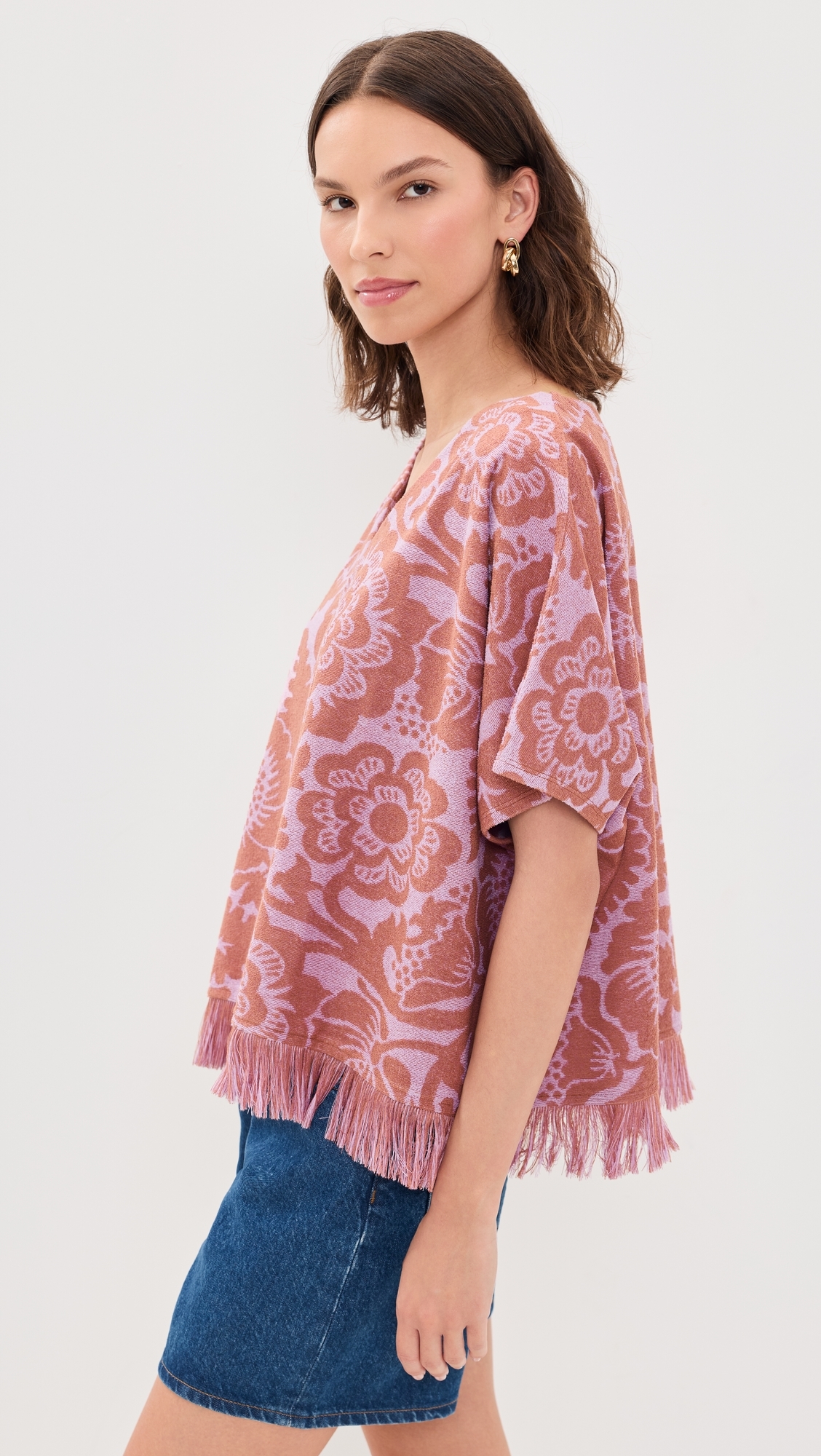 Jorlando Towel Jersey V Top Combo2 Violette