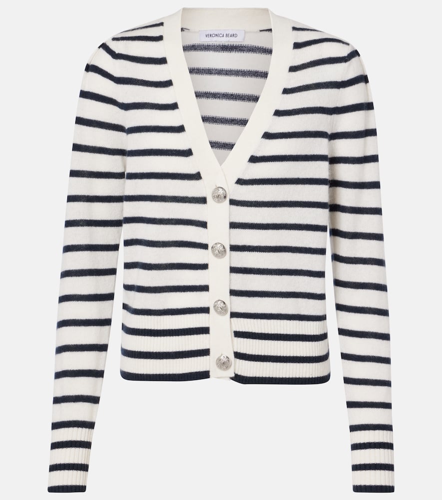 Solene striped cashmere cardigan