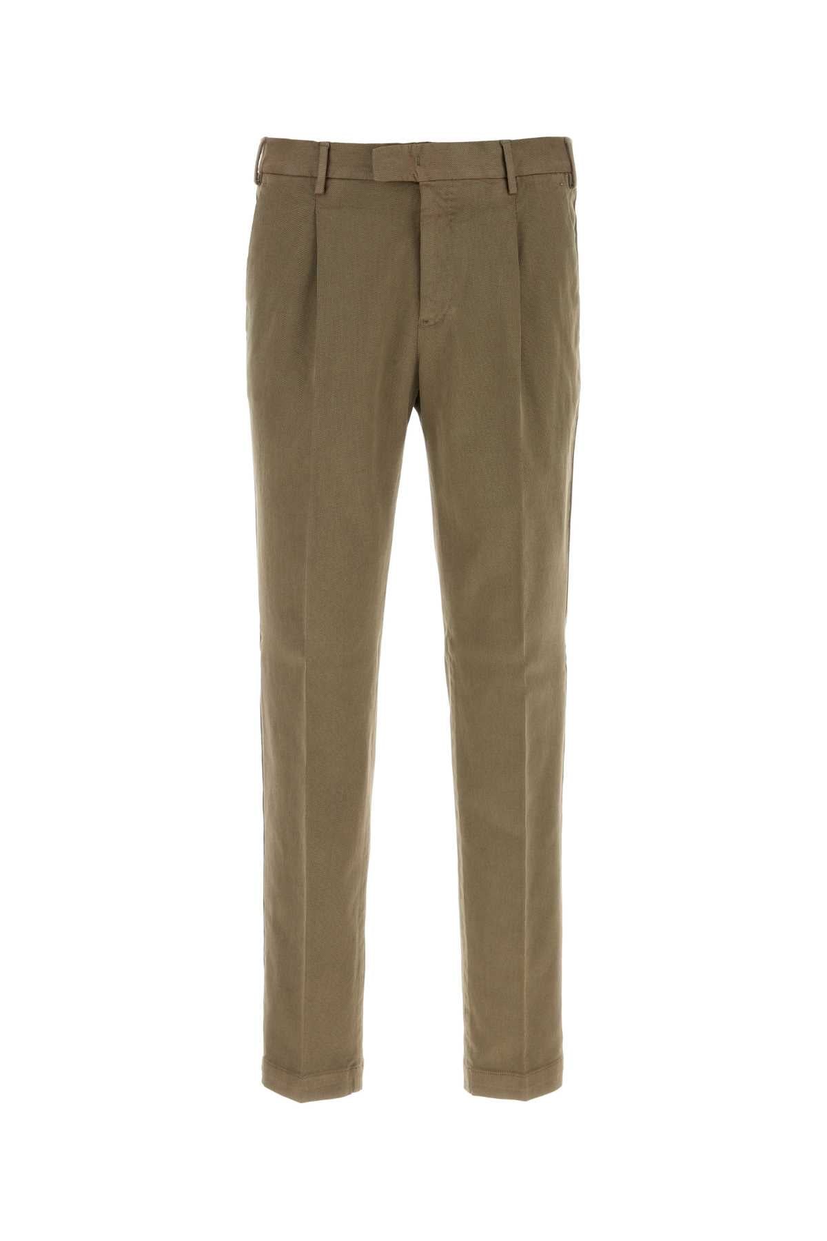Stretch Cotton Trousers — Green