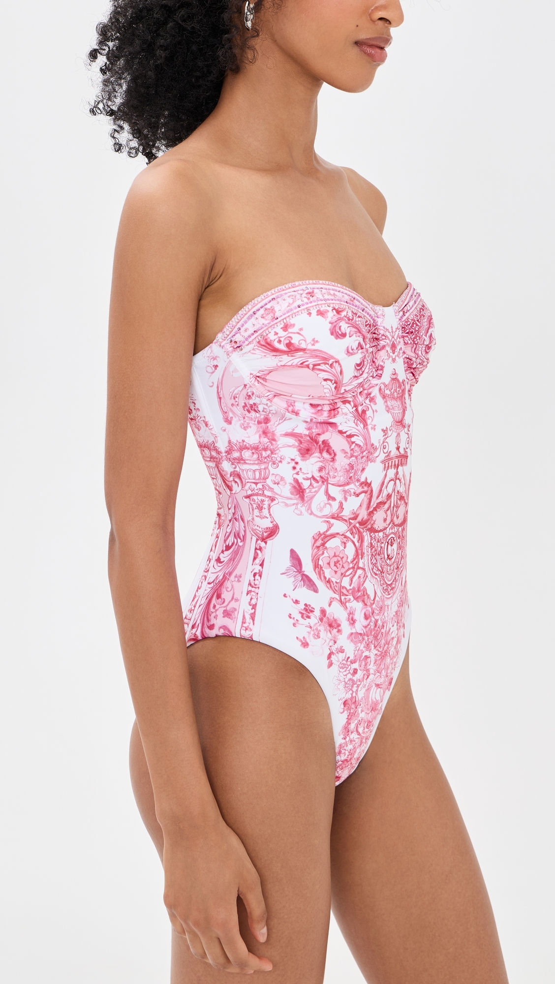 Ruched Underwire Cup One Piece Livin La Vida Rosa