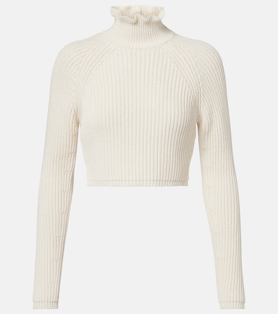 Campo ribbed-knit cropped turtleneck sweater