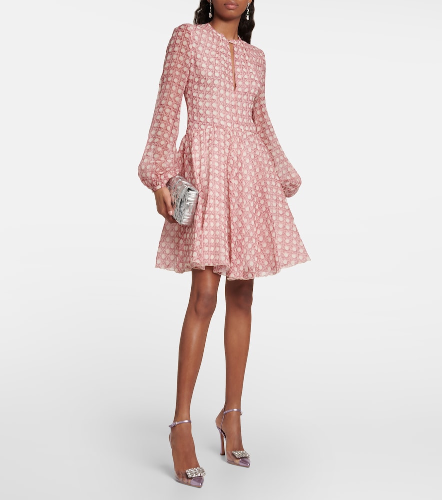 Silk georgette minidress