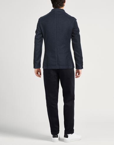 Man Blazer Navy Size 40 Virgin Wool, Polyester