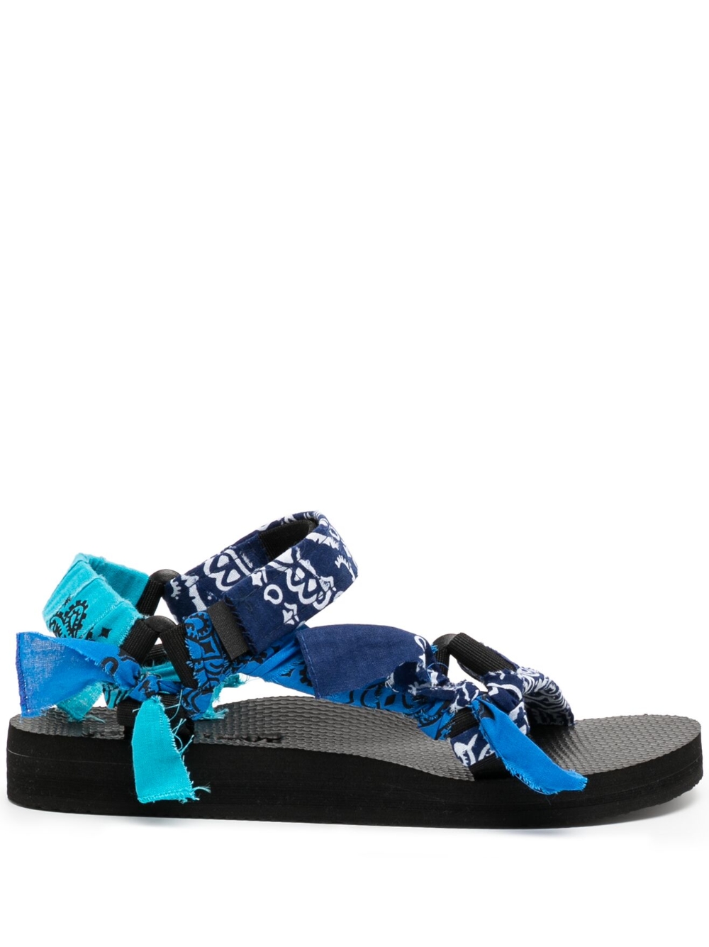 Trekky bandana-print sandals - Blue