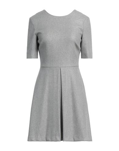 Woman Mini dress Light grey Size 10 Wool, Polyamide, Viscose, Polyester, Elastane