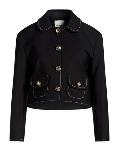 Woman Jacket Black Size 4 Polyester, Elastane