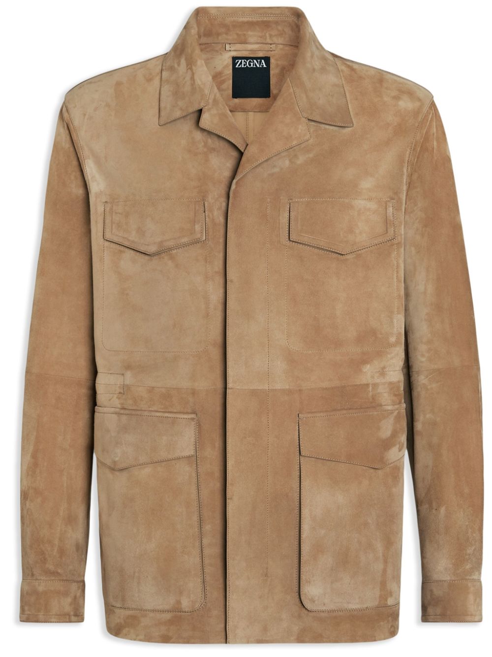 Suede field jacket - Neutrals