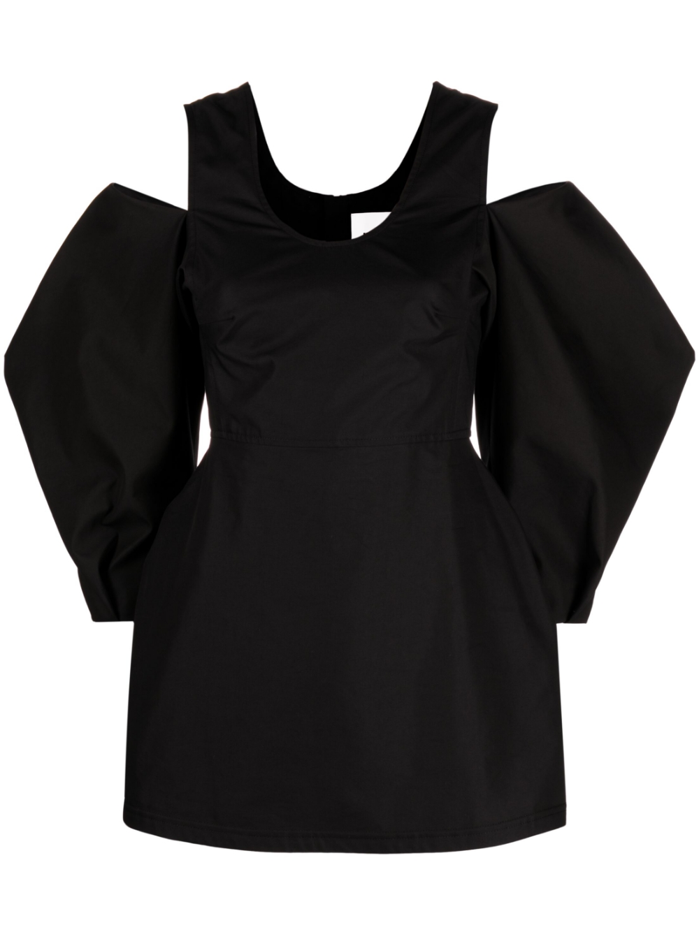 Cold-shoulder blouse - Black