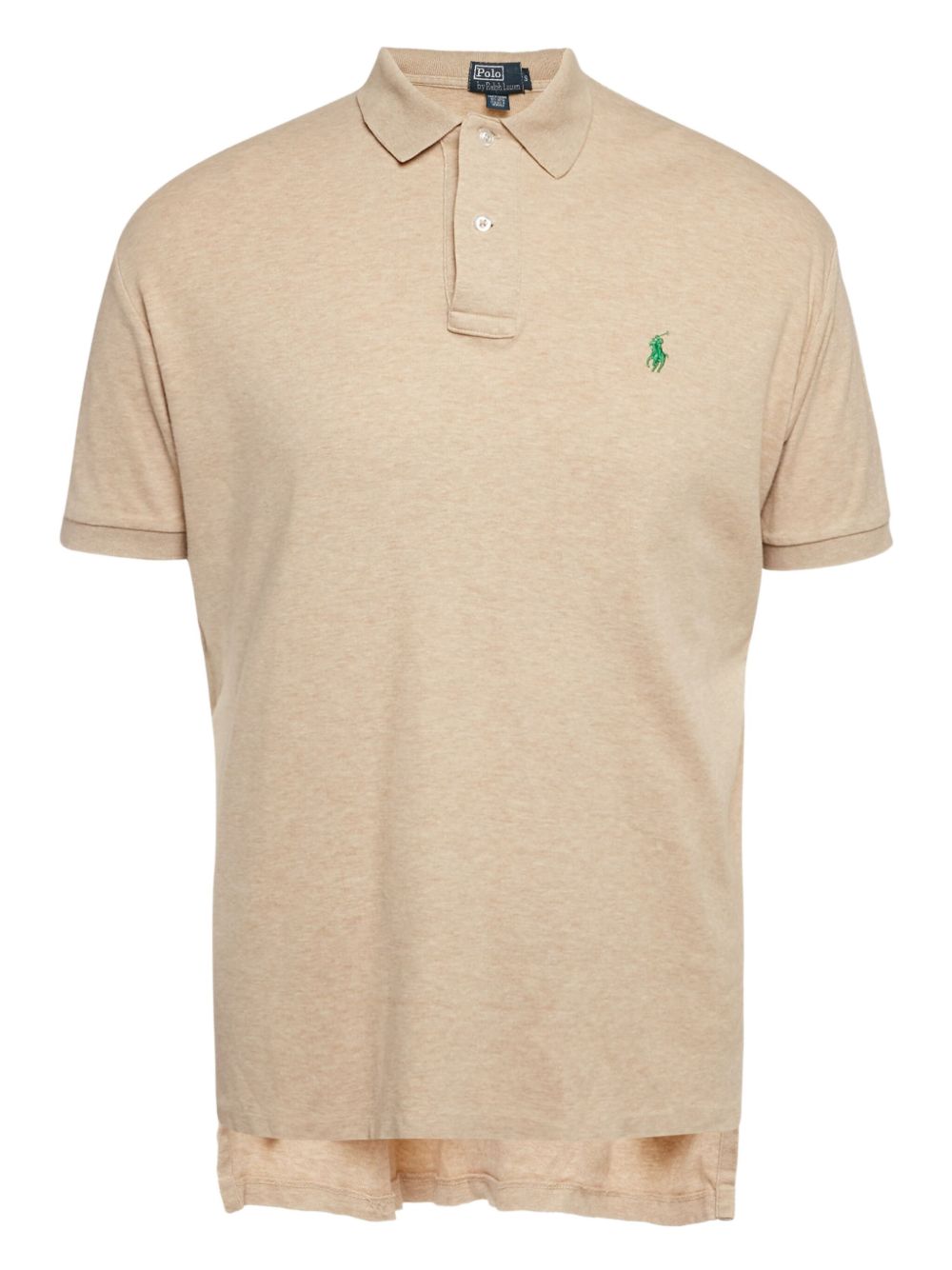 Polo Pony-embroidered polo shirt - Neutrals