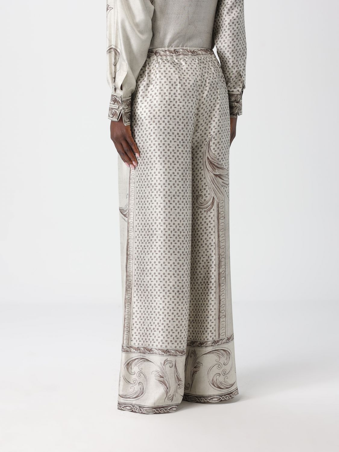 Pants Woman color Ivory