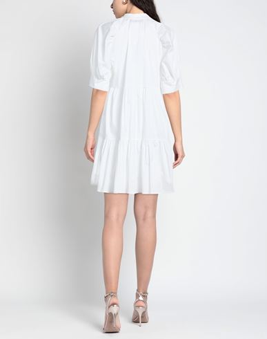 Woman Mini dress White Size 10 Cotton