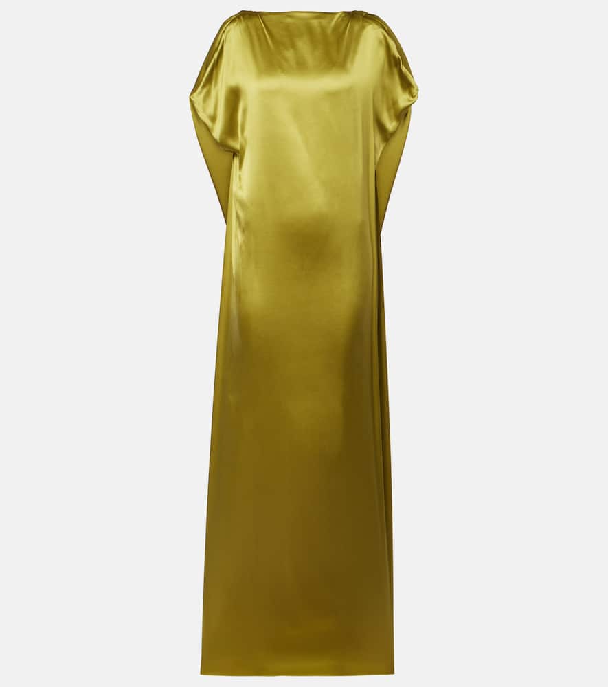 Silk-blend satin gown