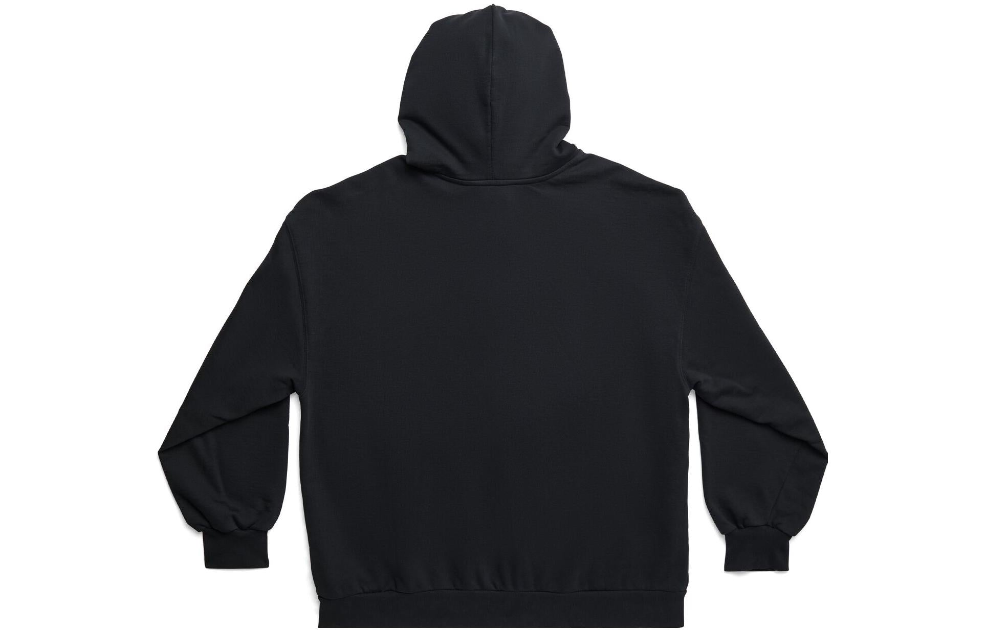 Outside Loop Zip-Up Hoodie Small Fit 'Black Faded'
