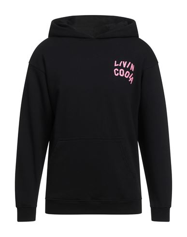 Livincool Man Sweatshirt Black Size L Cotton