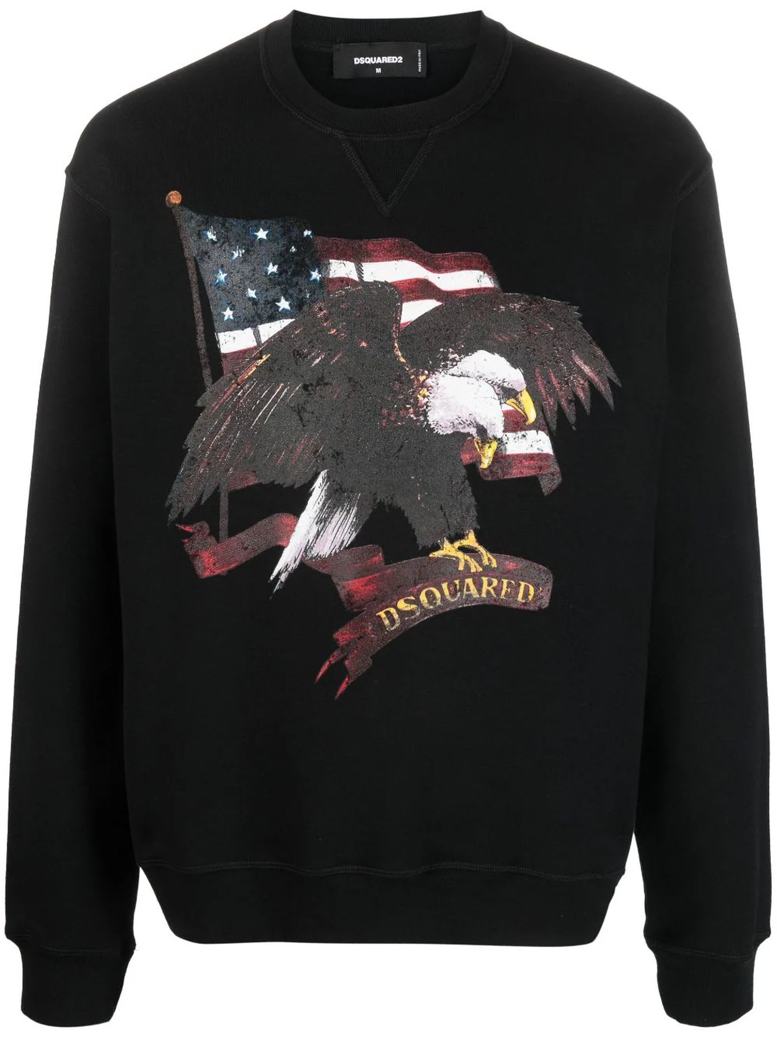 Black Cotton Sweatshirt