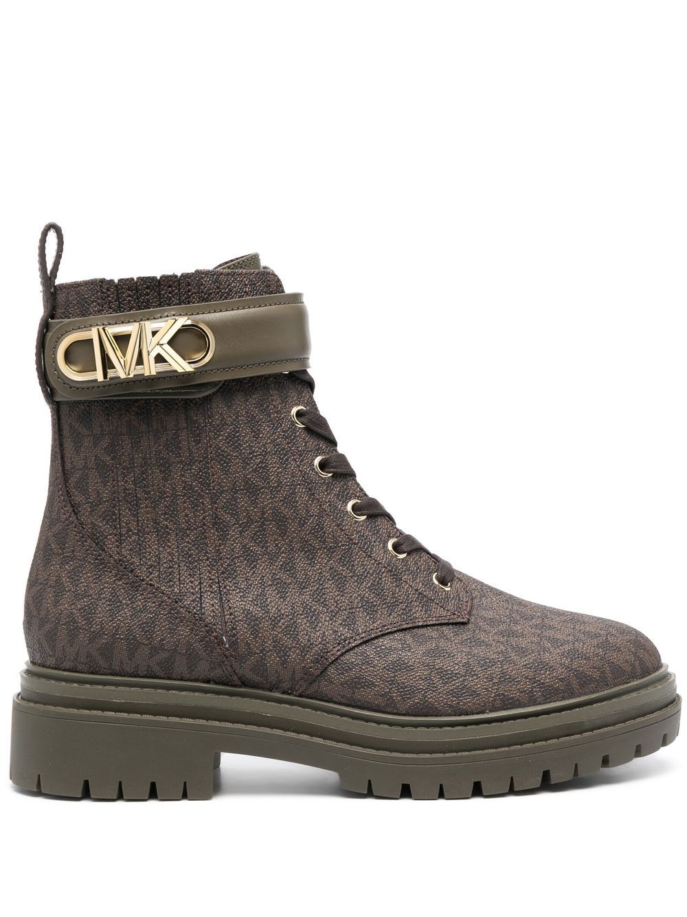 Parkler monogram ankle boots - Brown
