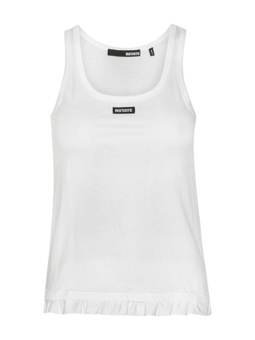 Rotate Birger Christensen - top ruffle hem sleeveless design style