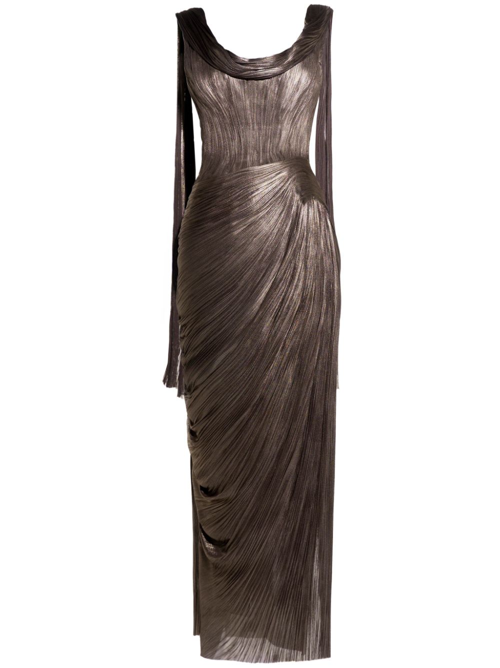 Faye midi dress - Brown