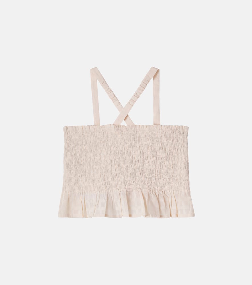 Florentina smocked cotton top