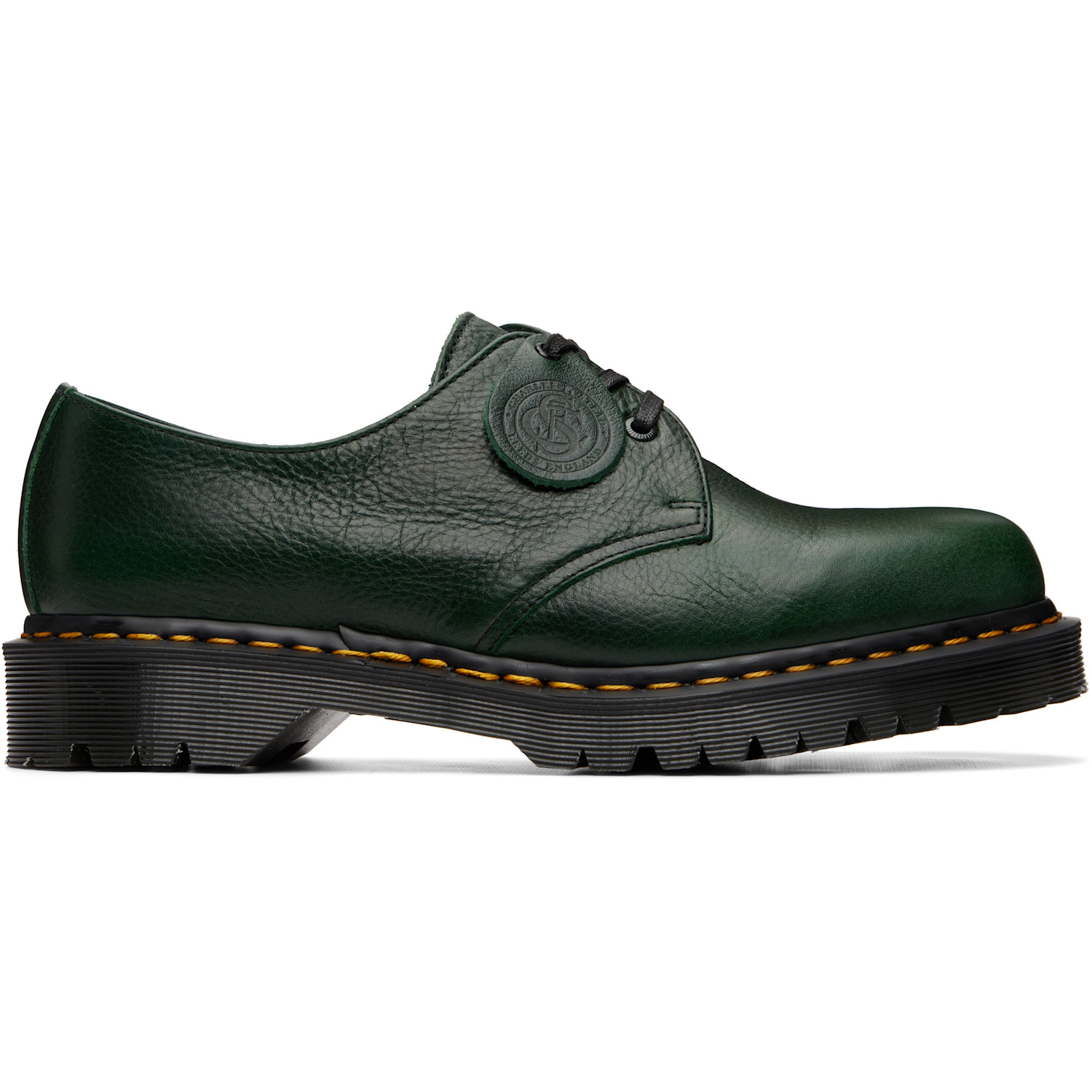 Green 1461 'Made In England' Buckingham Leather Derbys