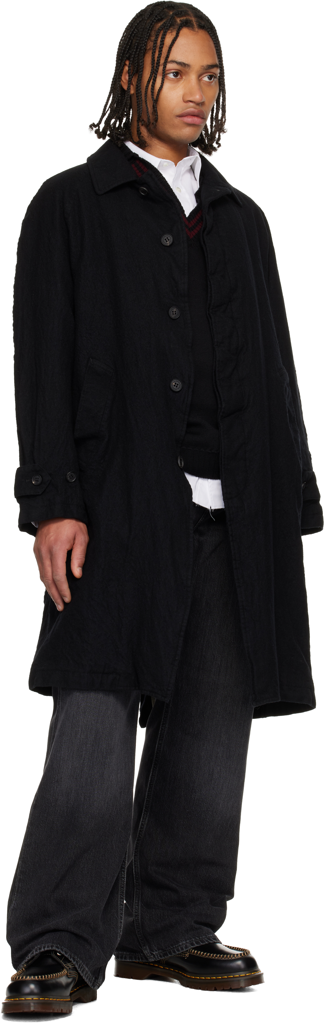 Black Leather Lowell Derbys
