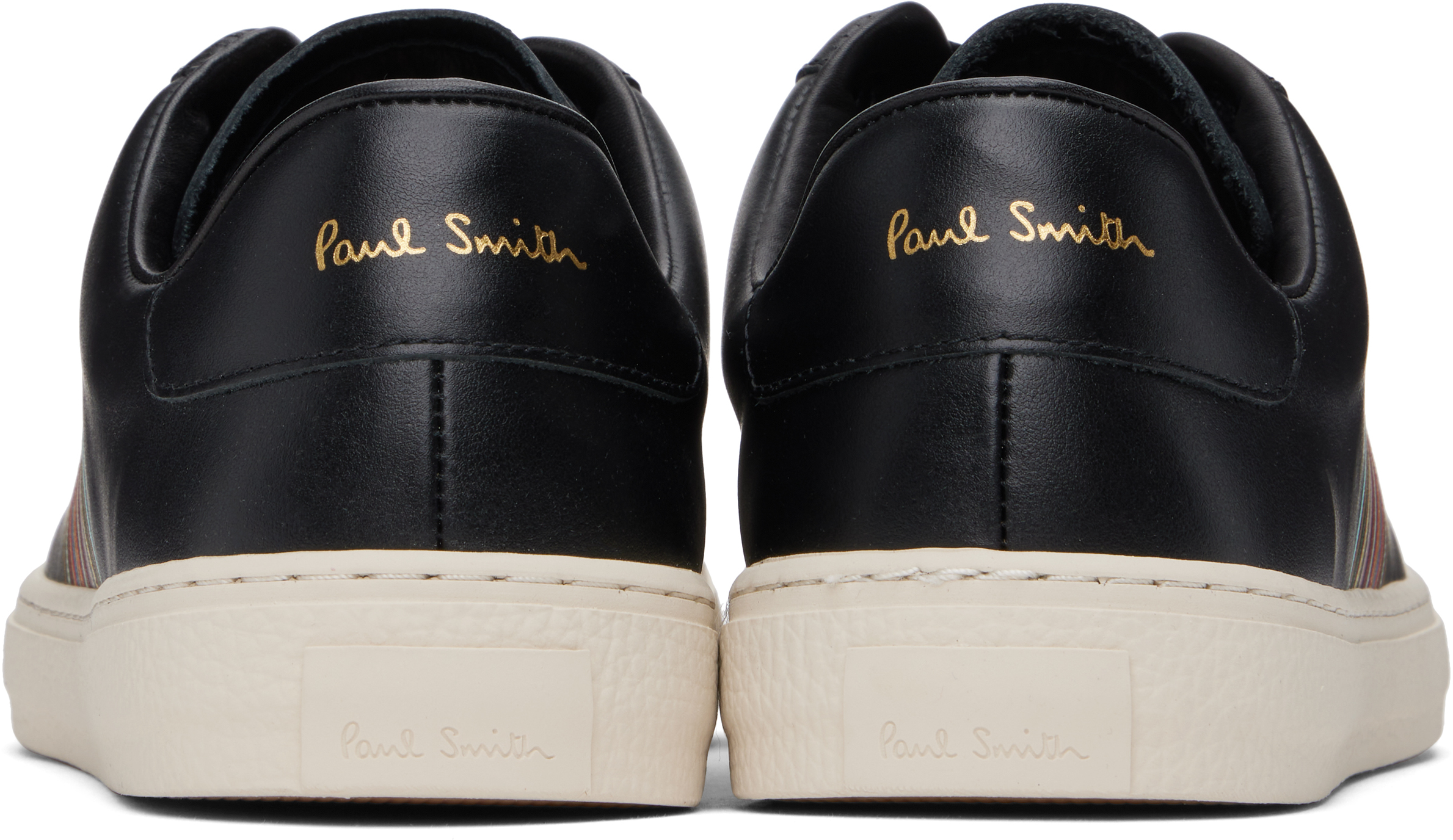 Paul Smith Black Leather Hansen Sneakers