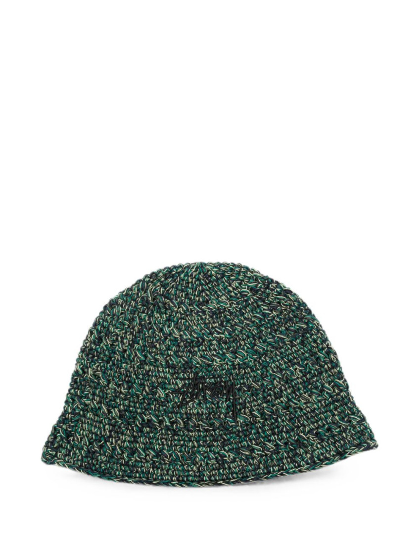 Green Knitted Bucket Hat