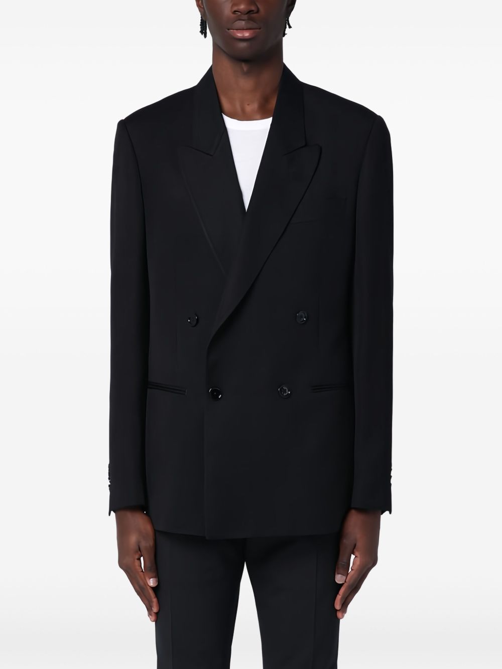 Lardini double-breasted blazer - Black