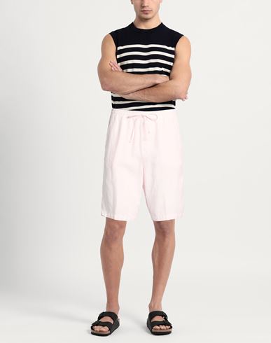 Man Shorts & Bermuda Shorts Light pink Size 34 Linen