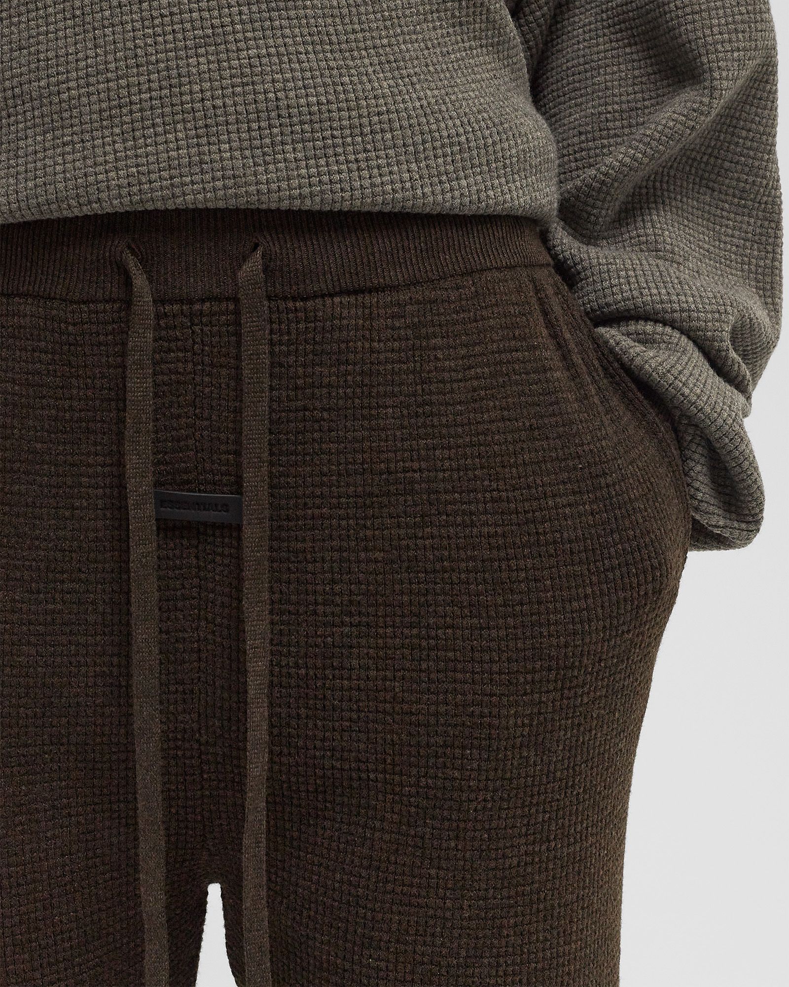 WAFFLE RELAXED PANT brown female Casual Pants now available at BSTN