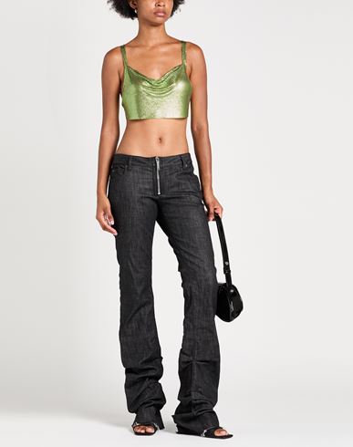 Woman Top Lime green Size S Steel